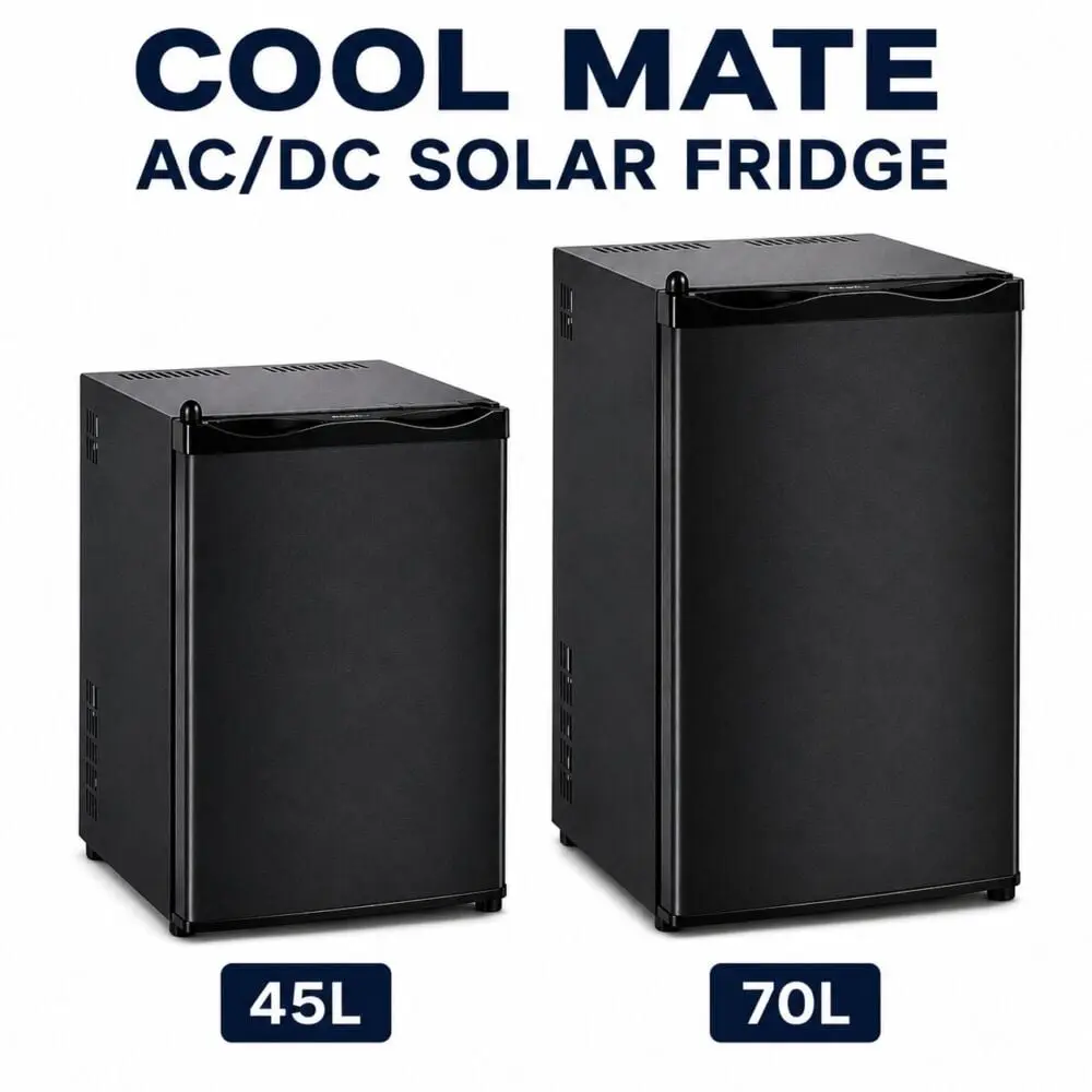 Cool Mate 70L AC/DC Compressor Fridge – Black