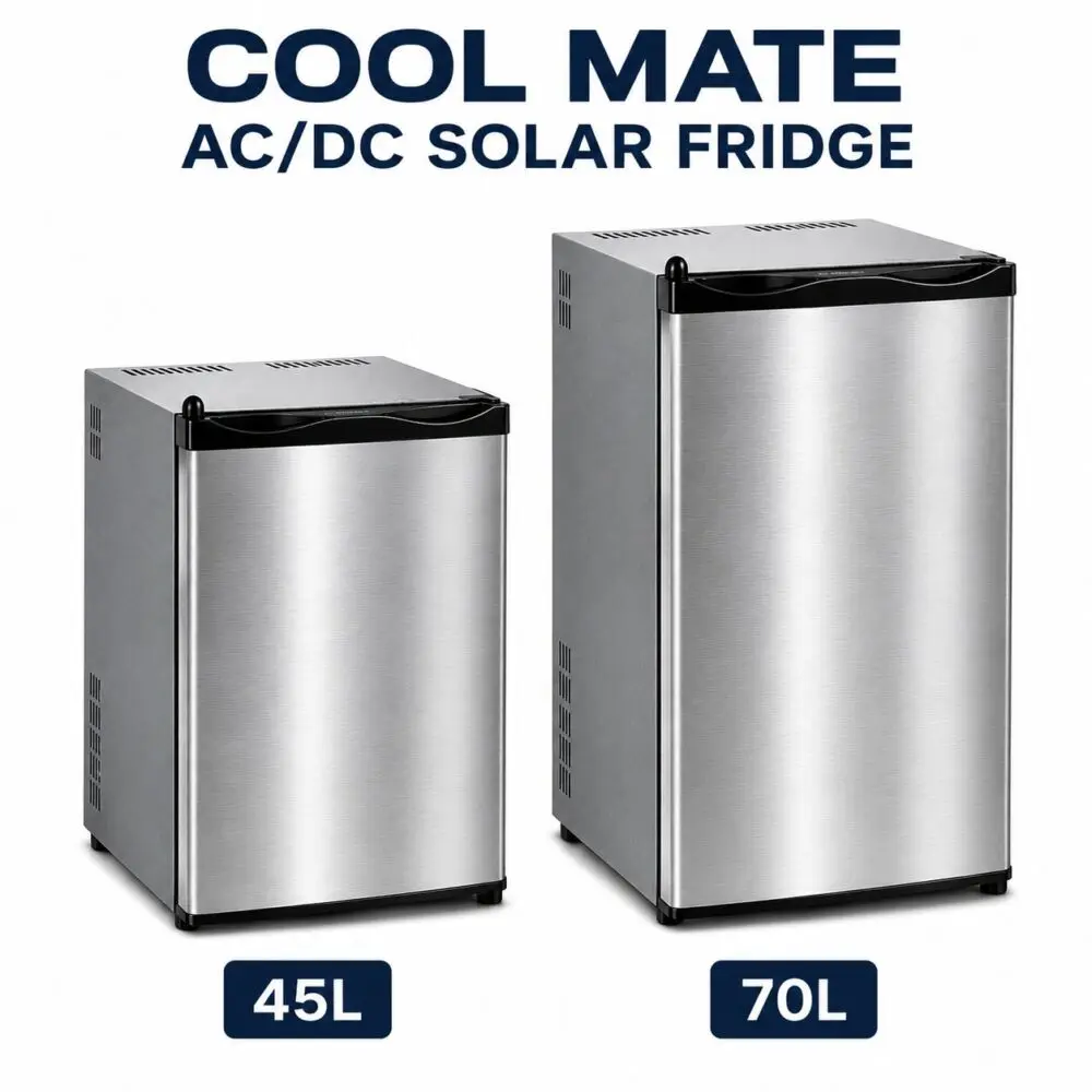 Cool Mate 70L AC/DC Compressor Fridge – Silver
